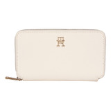 Tommy Hilfiger Aw0aw16009 Billetera Beige Claro Para Mujer