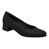 Sapato Piccadilly 140110 Preto Trabalho Baixo Feminino