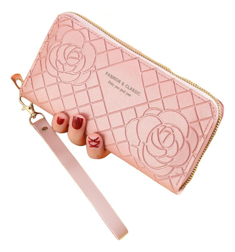 Billetera Tarjetero Monedero Elegante De Mujer Eco Cuero