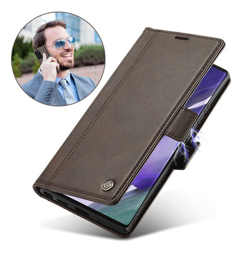 Funda De Cuero Para iPhone Carcasa Tipo Cartera Anti-caída 1