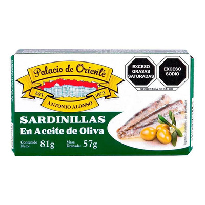 Sardinilla Palacio de Oriente en Aceite Oliva 81g | MercadoLibre