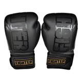 Guantes De Box Voit Fighter Negros 14 Onzas