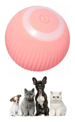 Brinquedo Inteligente Bola Giratória Pet Cat Silicone Usb