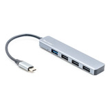 Hub Tipo-c Usb 4 Puertos Para Macbook Notebooks Tecmaster