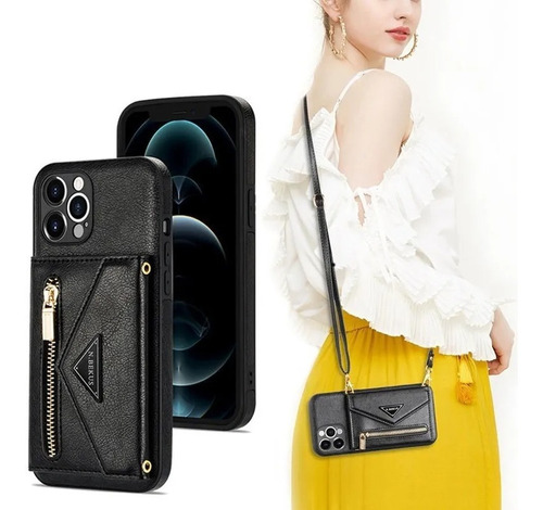 Funda De Cuero Para iPhone Carcasa Mujer De Bolsa De Hombro