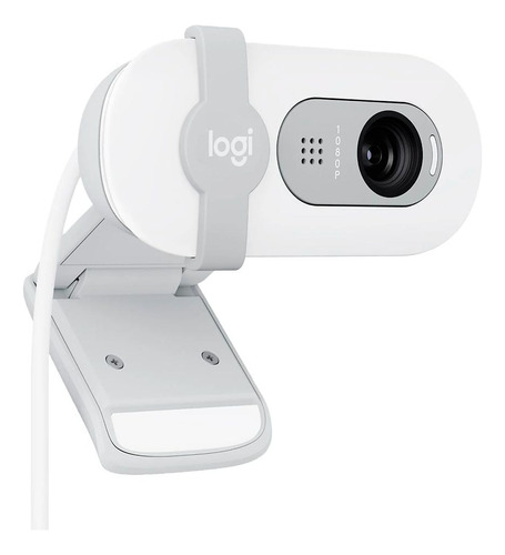 Camara Webcam Logitech Brio 100 1080p 30fps Usb Blanco Pcreg