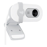 Logitech Brio 100 Webcam Fhd 1080p Tapa Rightlight 2 Blanco