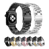 Pulseira Aço Inoxidável Para Apple Watch 41mm 45mm 40mm 44mm