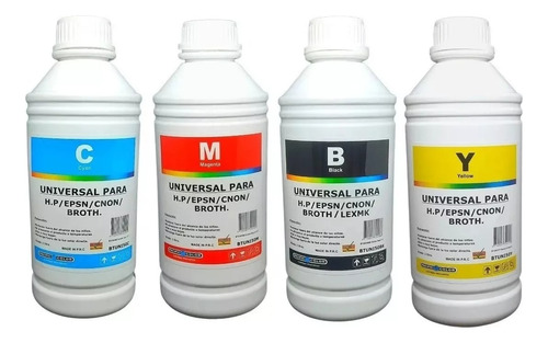 4 Litros Tinta Universal Para Hp Canon Epson Brother Lexmark