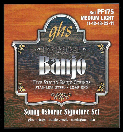 Cuerdas Banjo Pf 175 Sonny Osb