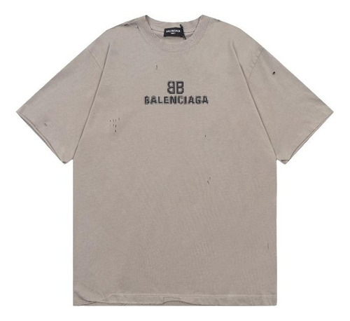 Playera Balenciaga Military Logo Destroyed