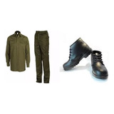 Kit Conjunto Ropa De Trabajo T42 - Camisa, Pantalon, Zapatos