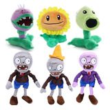 6peice Juguete De Peluche Plants Vs Zombies