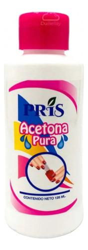 Acetona Pura Pris 125 Ml Removedor Pedicure Uñas