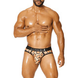 Bikini Jj Malibu Leopardo Bulge Mesh Elástico