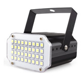 Flash Led Audiorítmico 12w Blanco 36 Led Strobe Luces Bolich