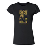 Playera Deportiva Mujer Pumas Unam De Sangre Azul