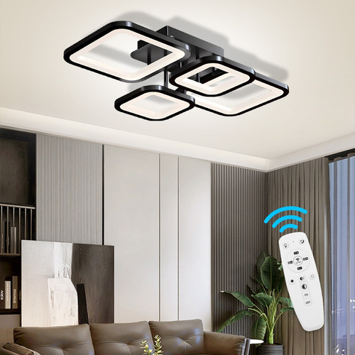 Modern Adjustable Colour Brightness Led Light 68w With Remot