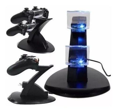 Base Soporte Cargador Doble 2 Joysticks Ps4 Play Station 4