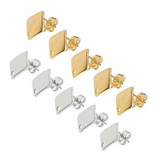 Unicraftale Rhombus Stud Earring 40 Sets Poste De Arete Hipo
