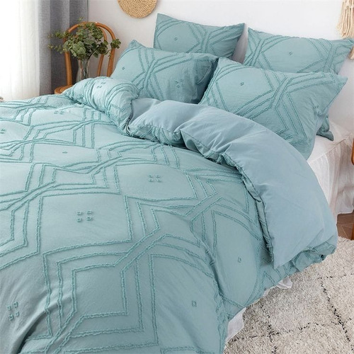 Duvet Cover Relieve Cama Doble 3 Piezas Boho Chic 