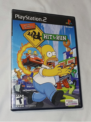 Los Simpson Hit & Run Original Playstation 2 Ps2 No Manual