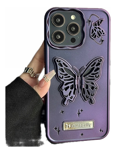 Funda Premium Mariposa Con Soporte Para iPhone 11 Pro Max