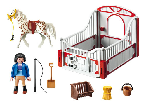 Playmobil Cavalo Com Treinador E Estábulo 5107