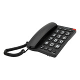 Teléfono Red Fija Philco Números Grandes 170bk Negro