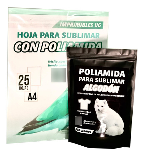 Poliamida Para Sublimar Algodón De 250g + 25 H. A4 Polimero