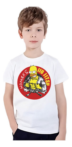 Playera Unisex Niños Los Simpson Homero Gym