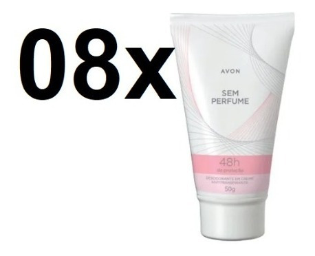 Kit Avon Com 8 Desodorantes Em Creme Sem Perfume 55g Cada