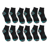 Calcetines Para Hombre, 6 Pares, Tubo Medio, Transpirables,