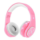 Kids Wireless Bluetooth Heads Volume Limited 85db Stereo So. Color Pink