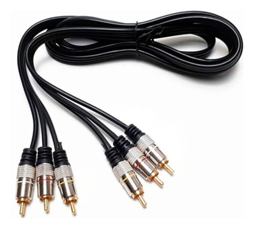 Cabo Mxt 3 Rca + 3 Rca Metal 4mm 1,8m