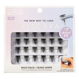 Kiss Pestañas Postizas Falscara Wisps Bling Jewel Diamante Color Negro Espesor 1 Mm Largo 7 Mm Tipo De Curvatura Total