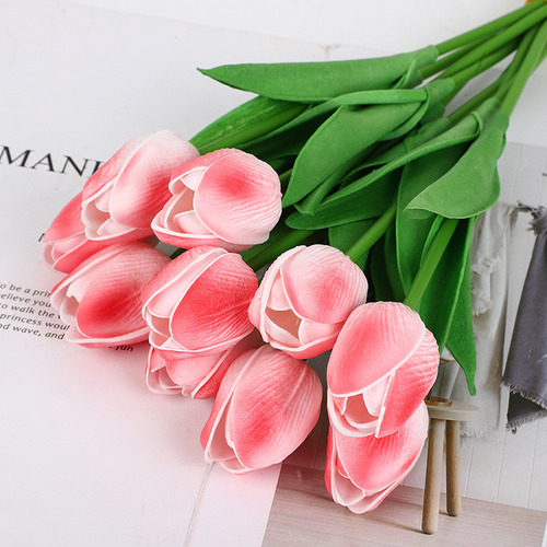 10 X Tulipanes Falsos Real Touch Flores Artificiales