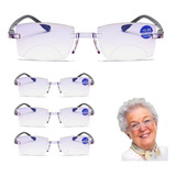 4pcs Lente Bifocal Anti Luz Azul, Para Cerca Y Lejos,100-250