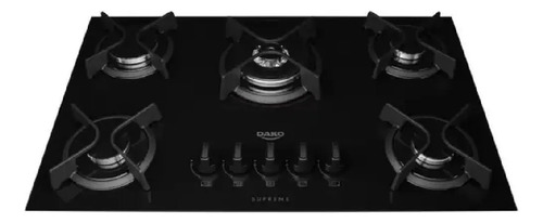 Cooktop Dako 5 Bocas Supreme Preto - Bivolt