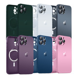 Capa Capinha Magnética Vidro Para iPhone 11 12 13 14 Pro Max