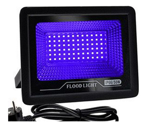 Foco Led Proyector Uv Luz Ultravioleta 50w Fiesta Fluor