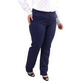 Calça Com Bolsos Plus Size Uniforme Executivo Administradora