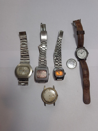 Relojes A Cuerda A Reparar 4, Cuarzo 1  C 35 )