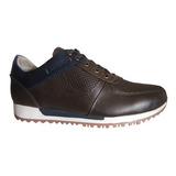 Zapato Deportivo Hombre En Cuero Calzado Guerreros Jcr-394 C