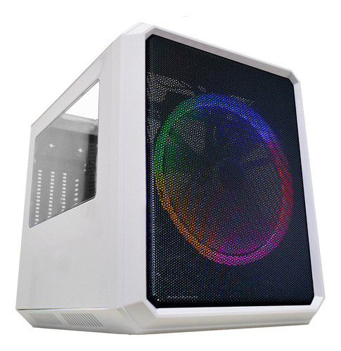 Gabinete Gamer Microcraft Cg-04rc Branco C/ 1fan 5cor 200mm