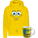 Polerón + Tazon Mug Bob Esponja - Estampaking