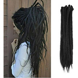 Aosome 20pcs / Pack Crochet Dreadlock Extensiones Trenzas Si