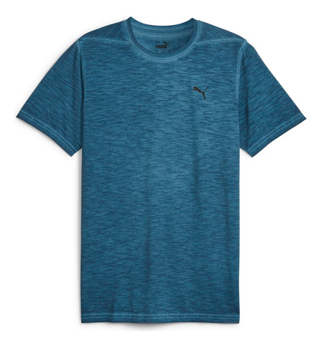 Playera Puma Studio Foundation Wash Azul Hombre