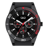 Reloj Para Hombre Q&q Aa42j Aa42j502y Multicolor Color De La Correa Negro