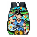 Mochila Escolar De 3 Piezas De Anime Dragon Ball Manga Goku